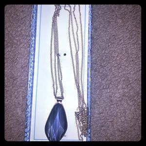 Purple pendant necklace